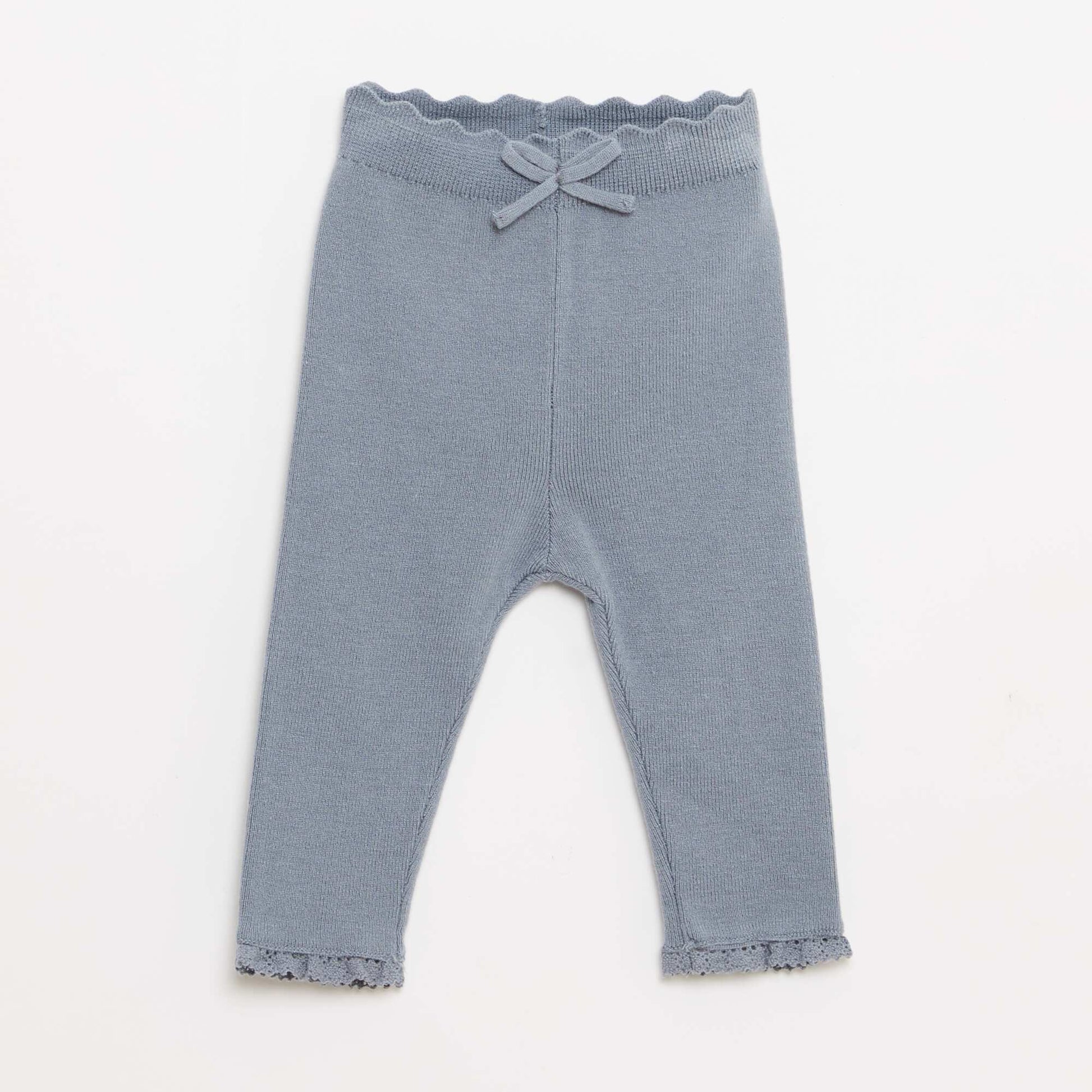 Compact knit leggings BLUE