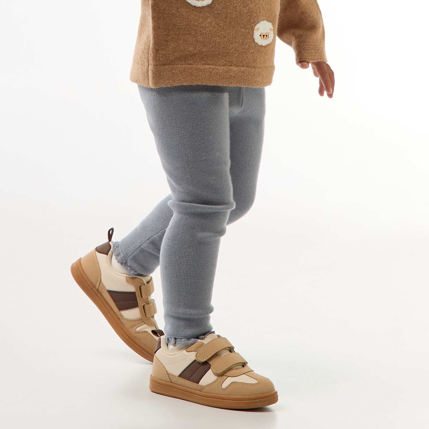 Compact knit leggings BLUE