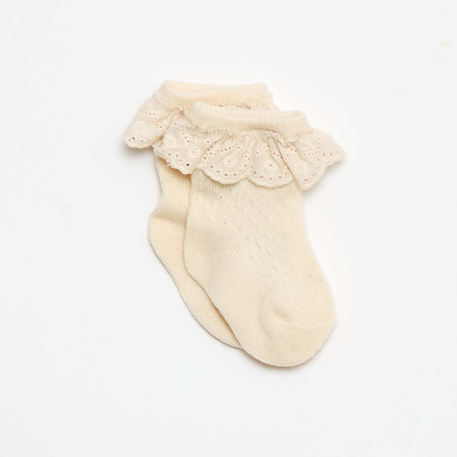 Fancy Leggings Set + Lace Socks BROWN