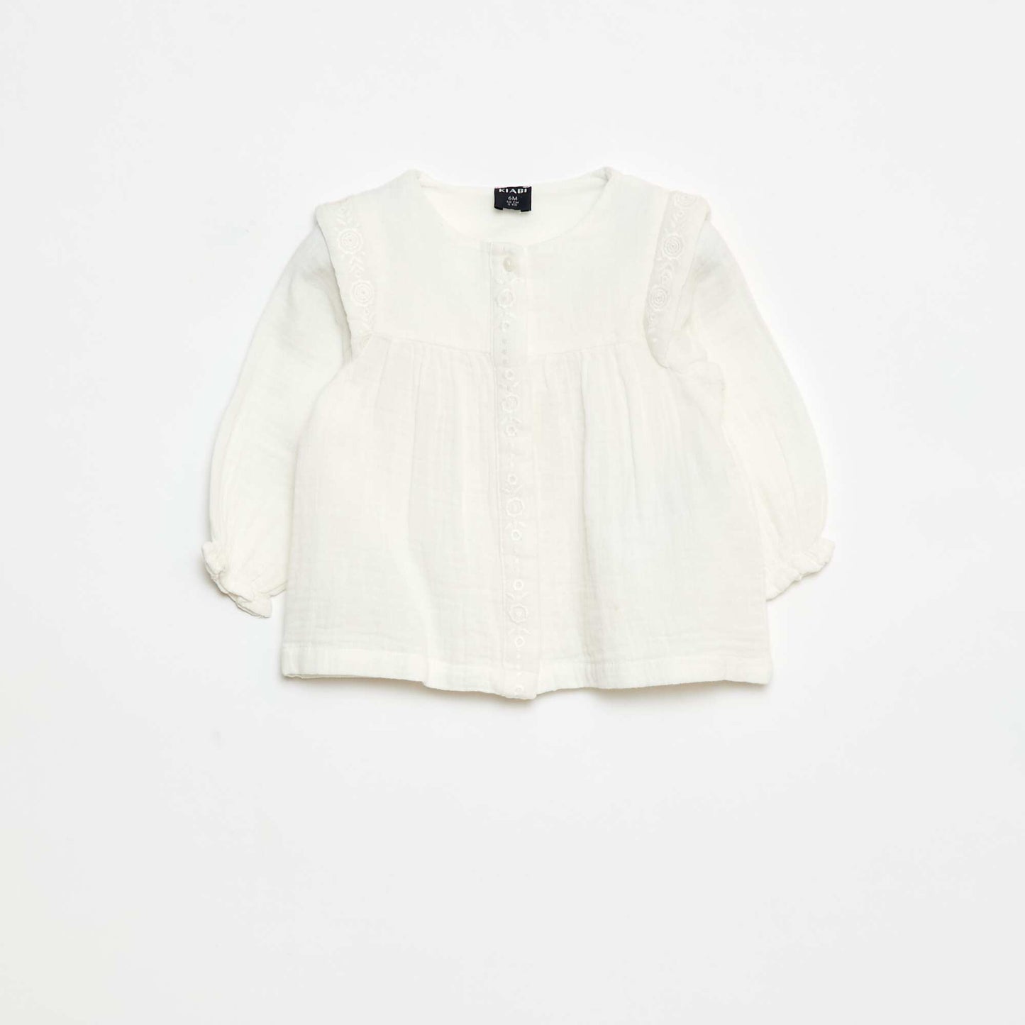 Cotton Gauze Blouse WHITE