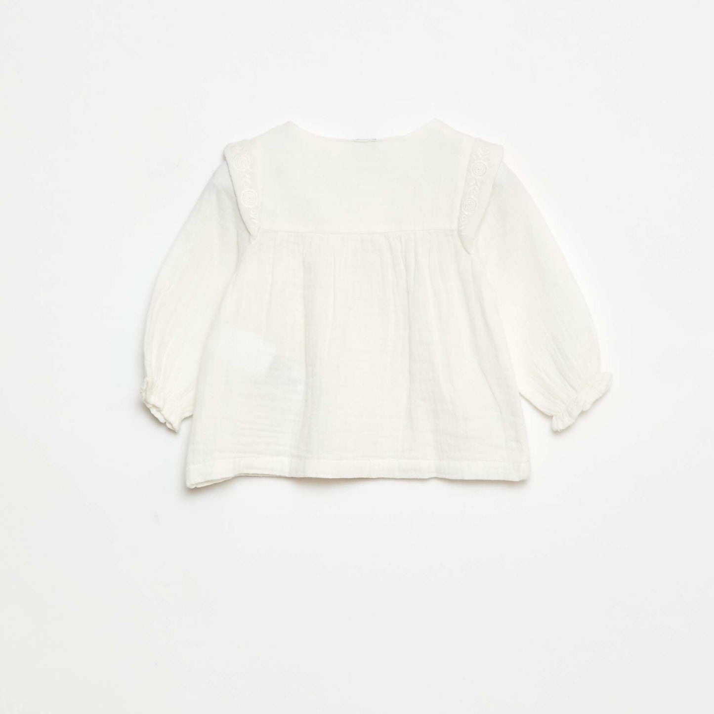 Cotton Gauze Blouse WHITE