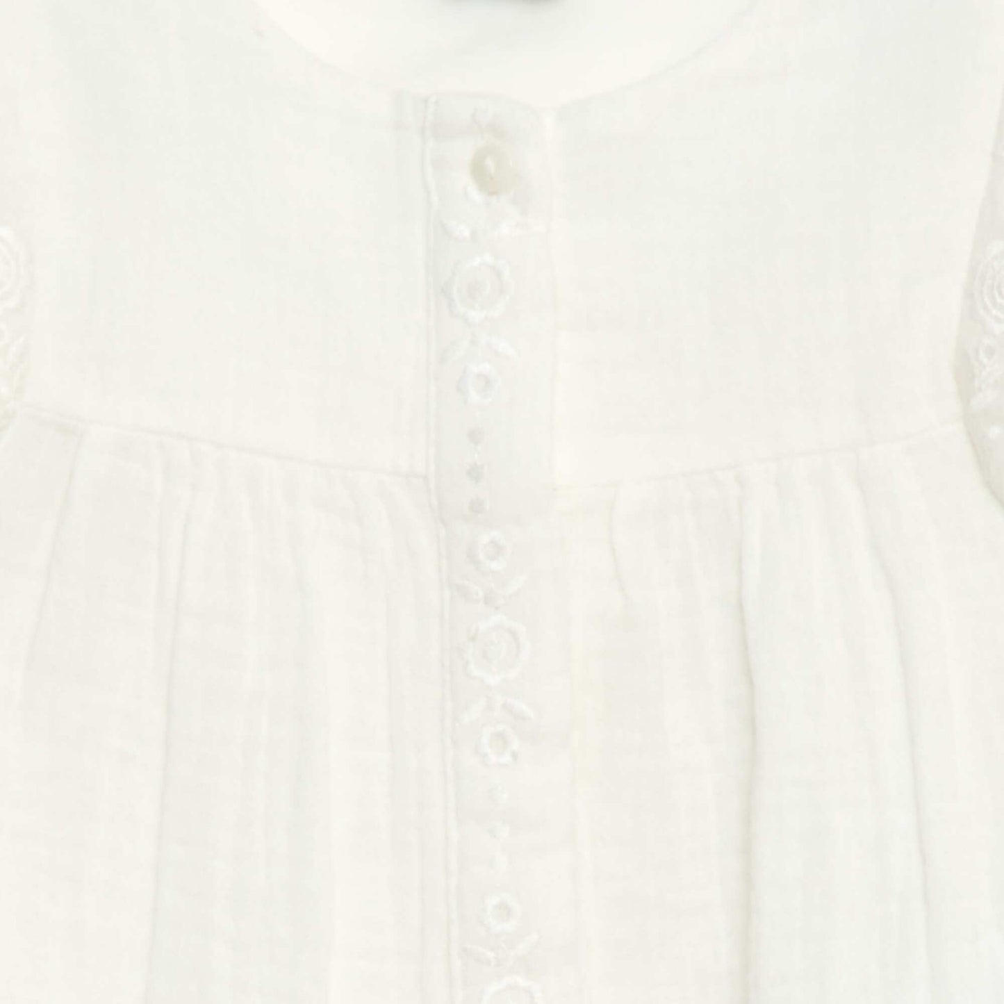 Cotton Gauze Blouse WHITE