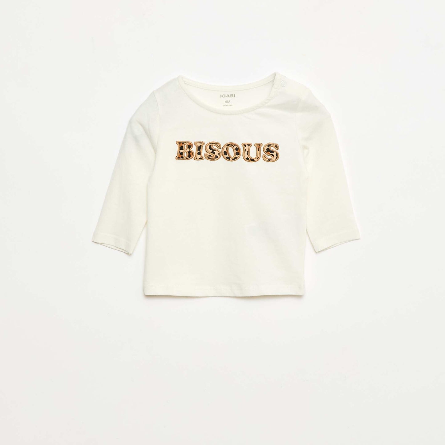 Animated Cotton T-shirt BEIGE