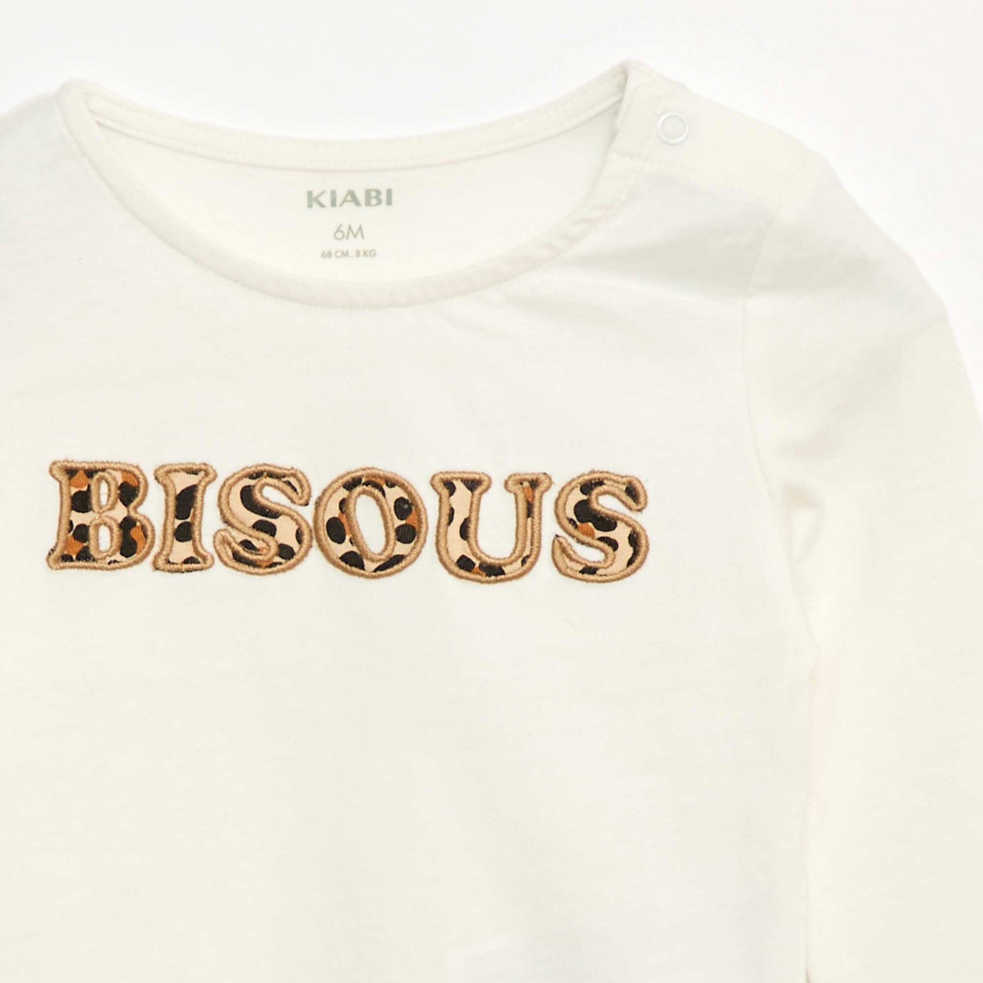 Animated Cotton T-shirt BEIGE