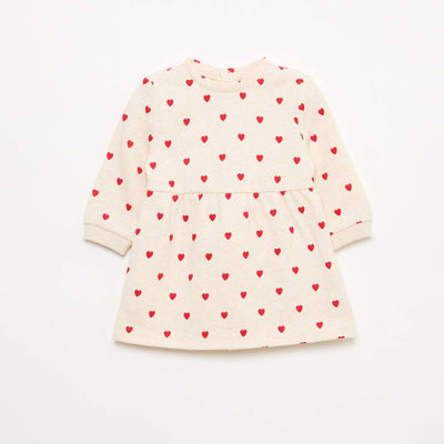 Animated Fleece Dress BEIGE