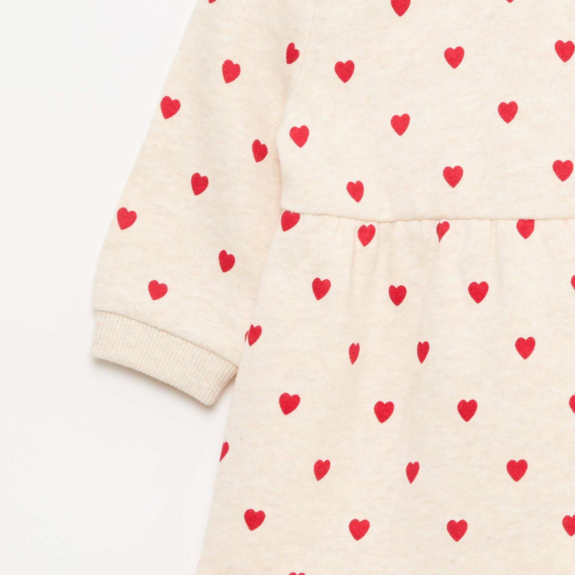 Animated Fleece Dress BEIGE