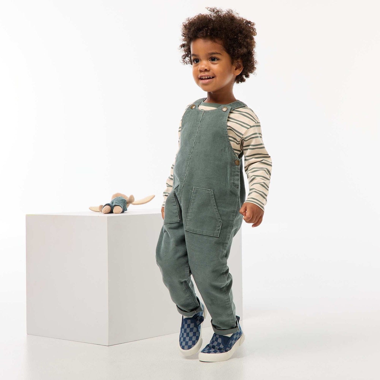 Corduroy Overalls GREEN