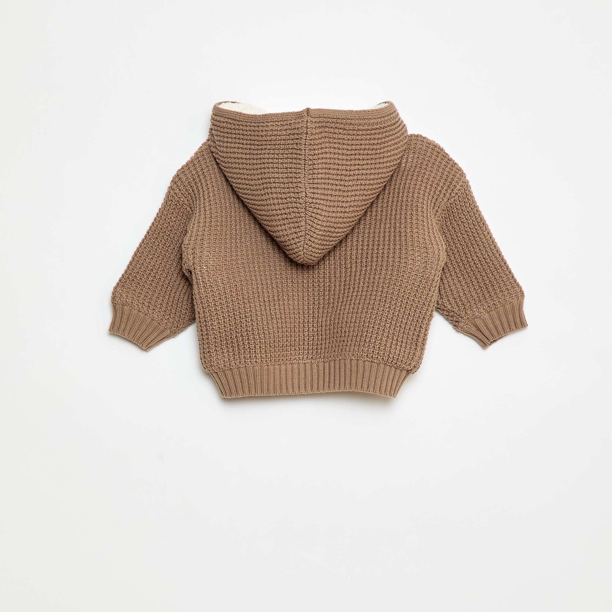 Warm Cotton Cardigan BROWN