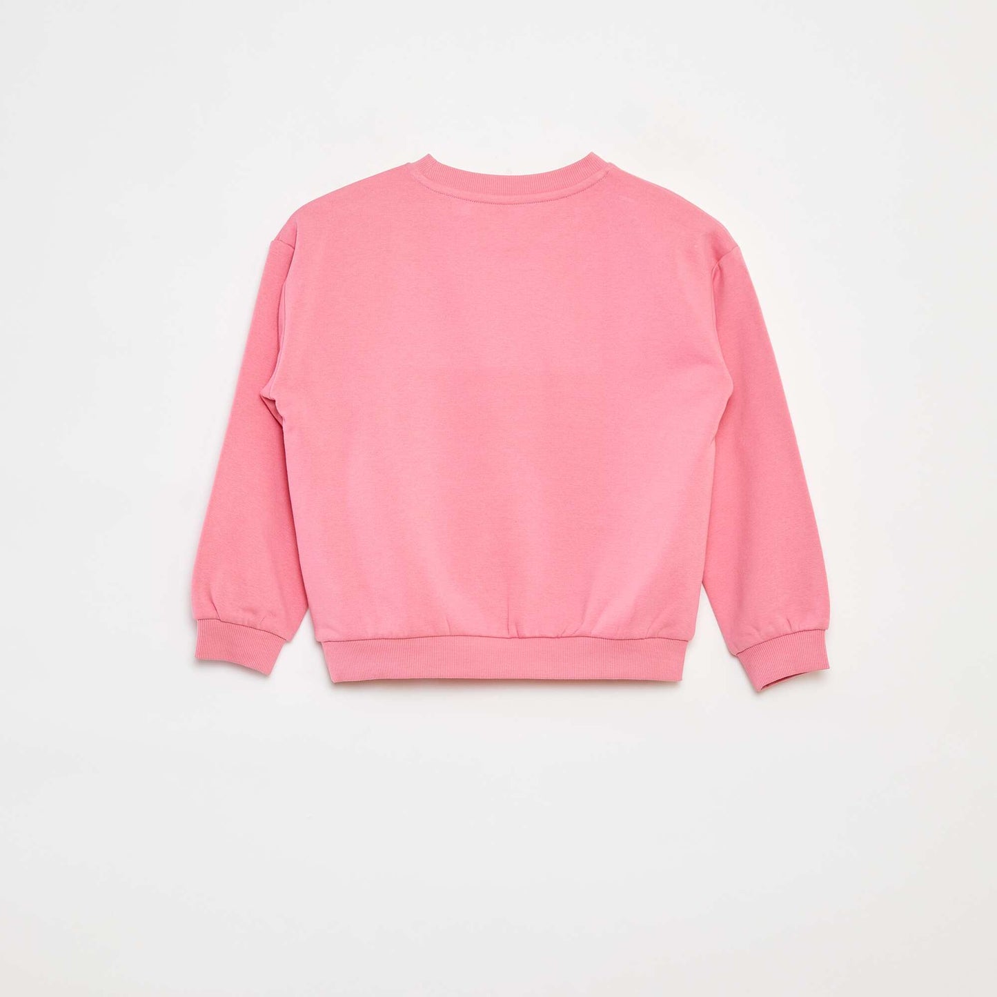 Long-sleeved sweatshirt with print PINK