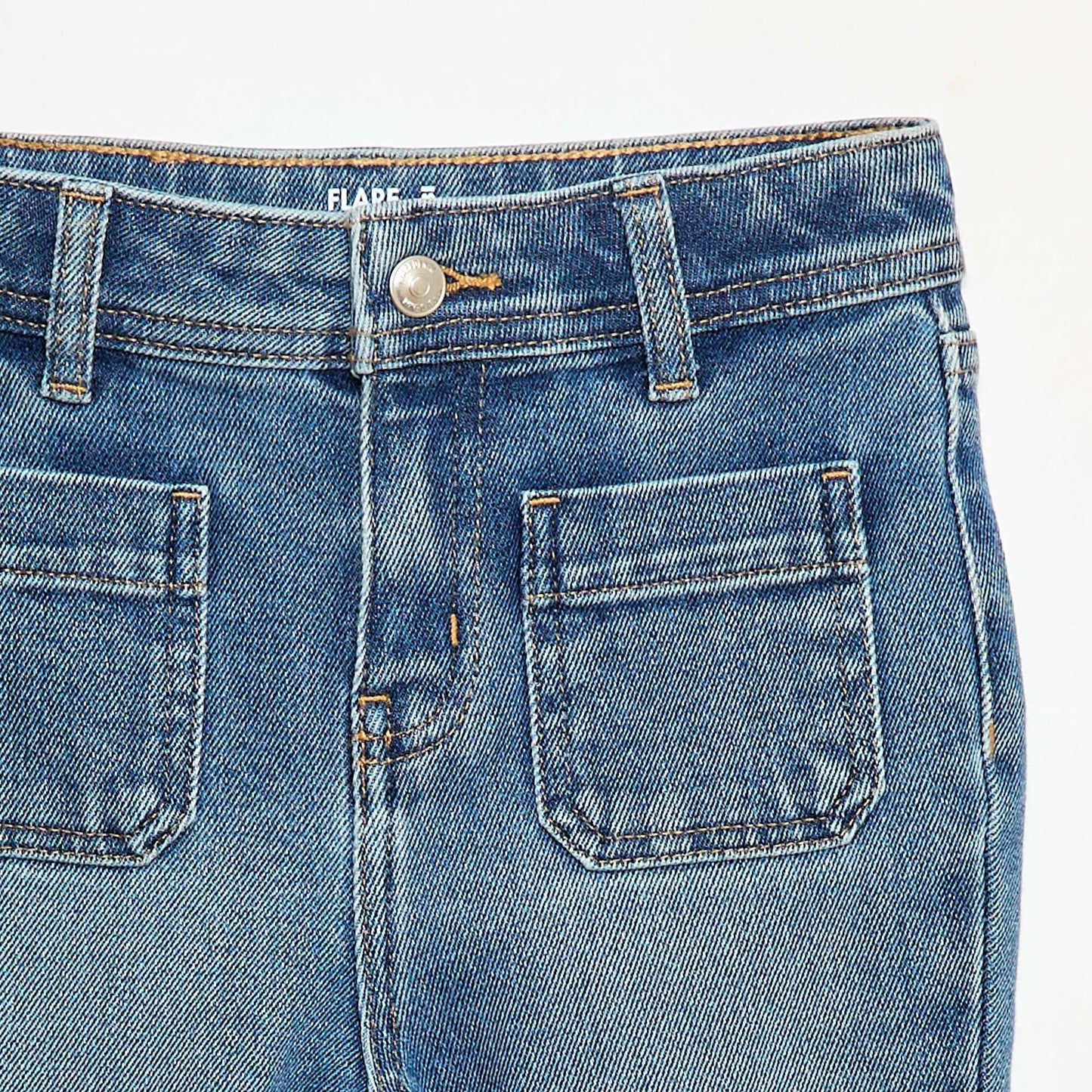 Flared/bootcut jeans with patch pockets BLUE