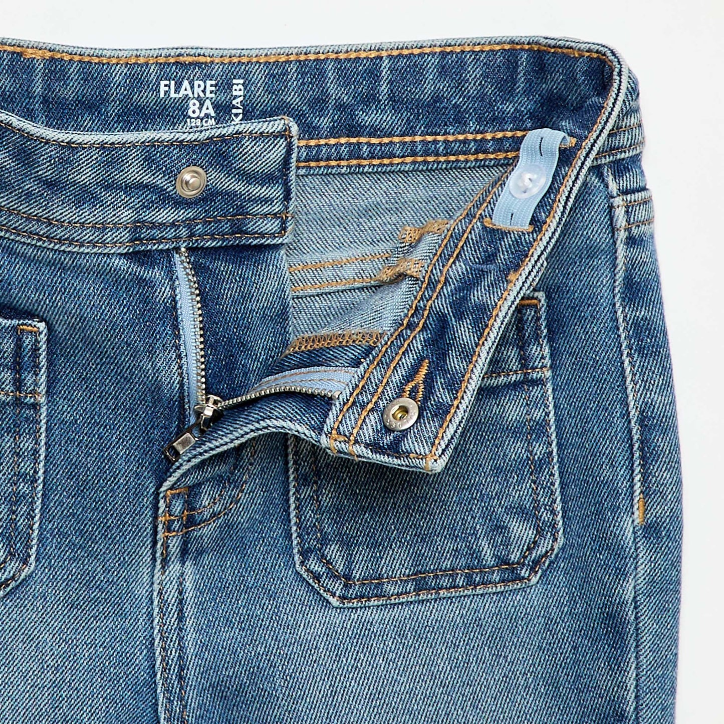 Flared/bootcut jeans with patch pockets BLUE