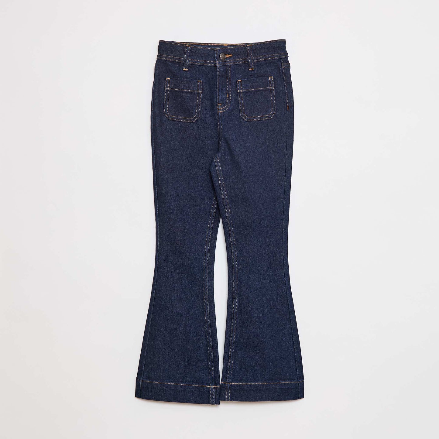 Flared/bootcut jeans with patch pockets BLUE