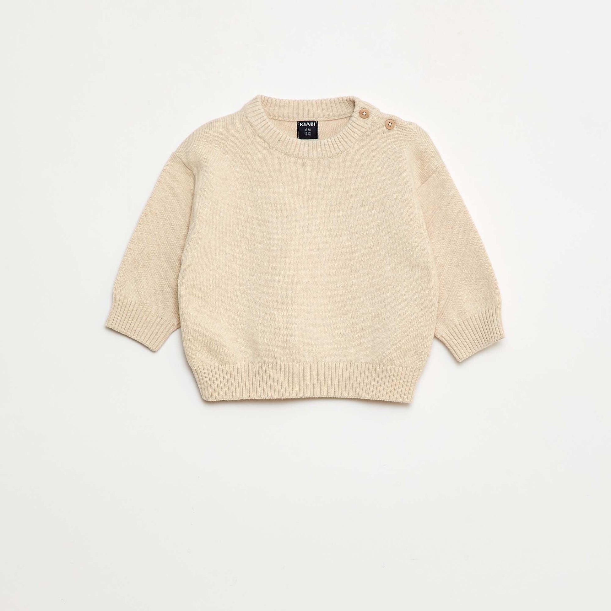 Long-Sleeve Sweater Set - 2 Pieces BEIGE