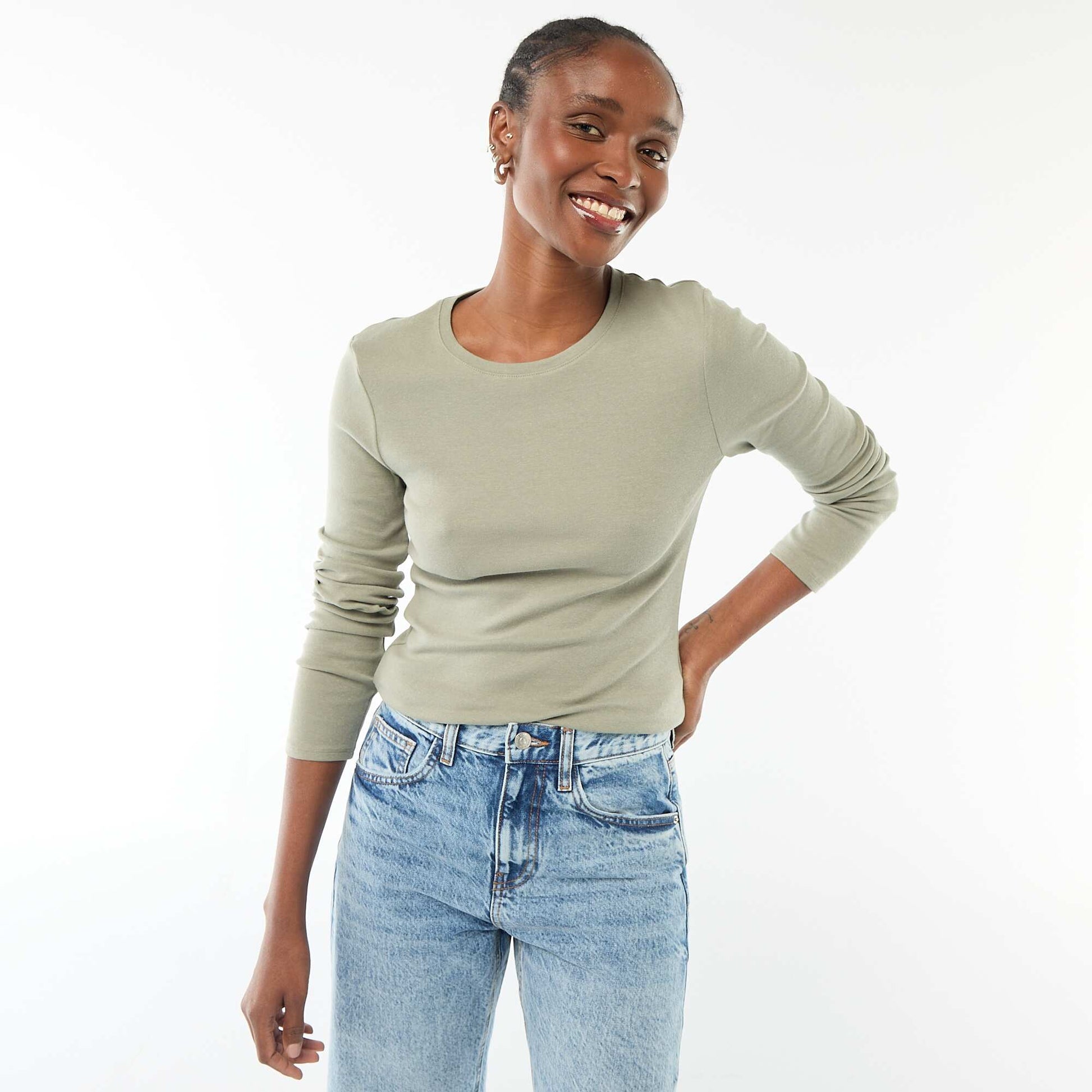 Long-sleeved T-shirt GREEN