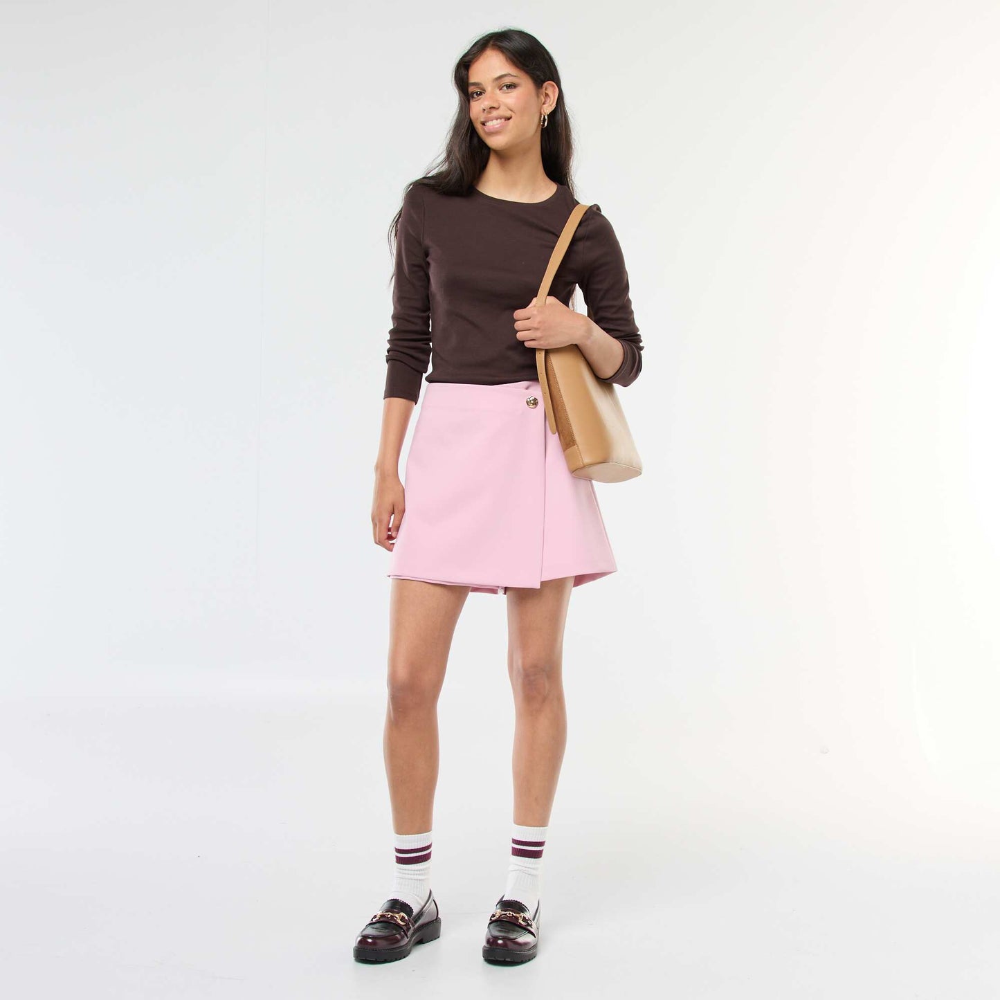 Long-sleeved T-shirt BROWN