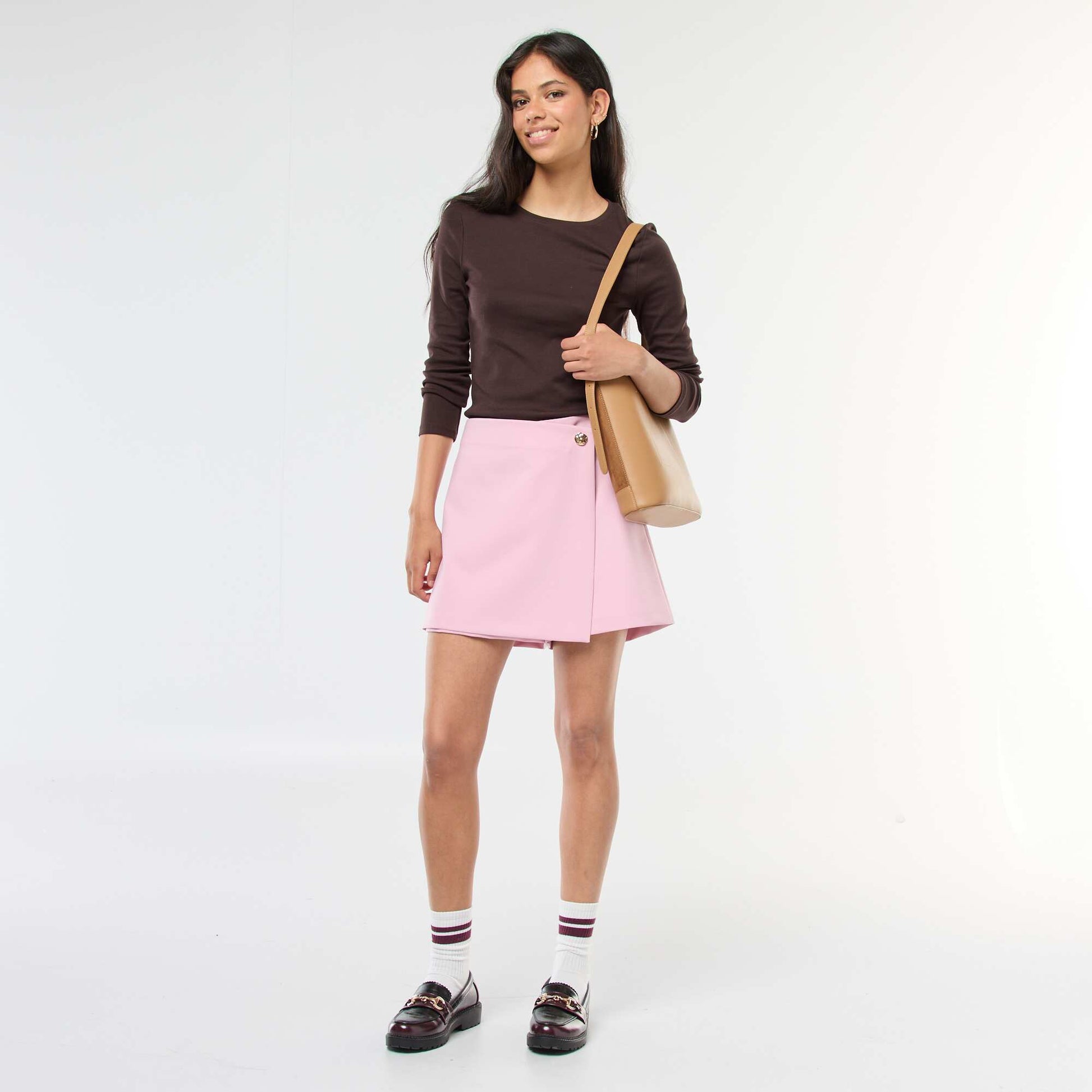 Long-sleeved T-shirt BROWN