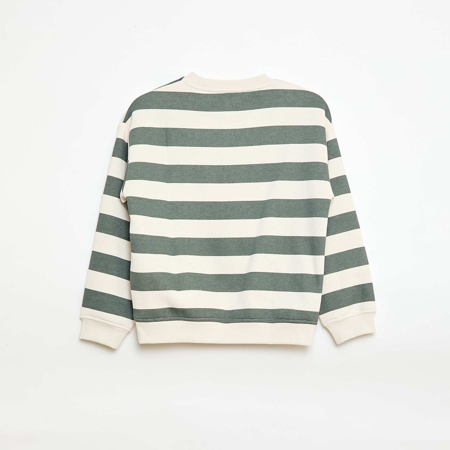 Printed loose-fit sweatshirt GREEN