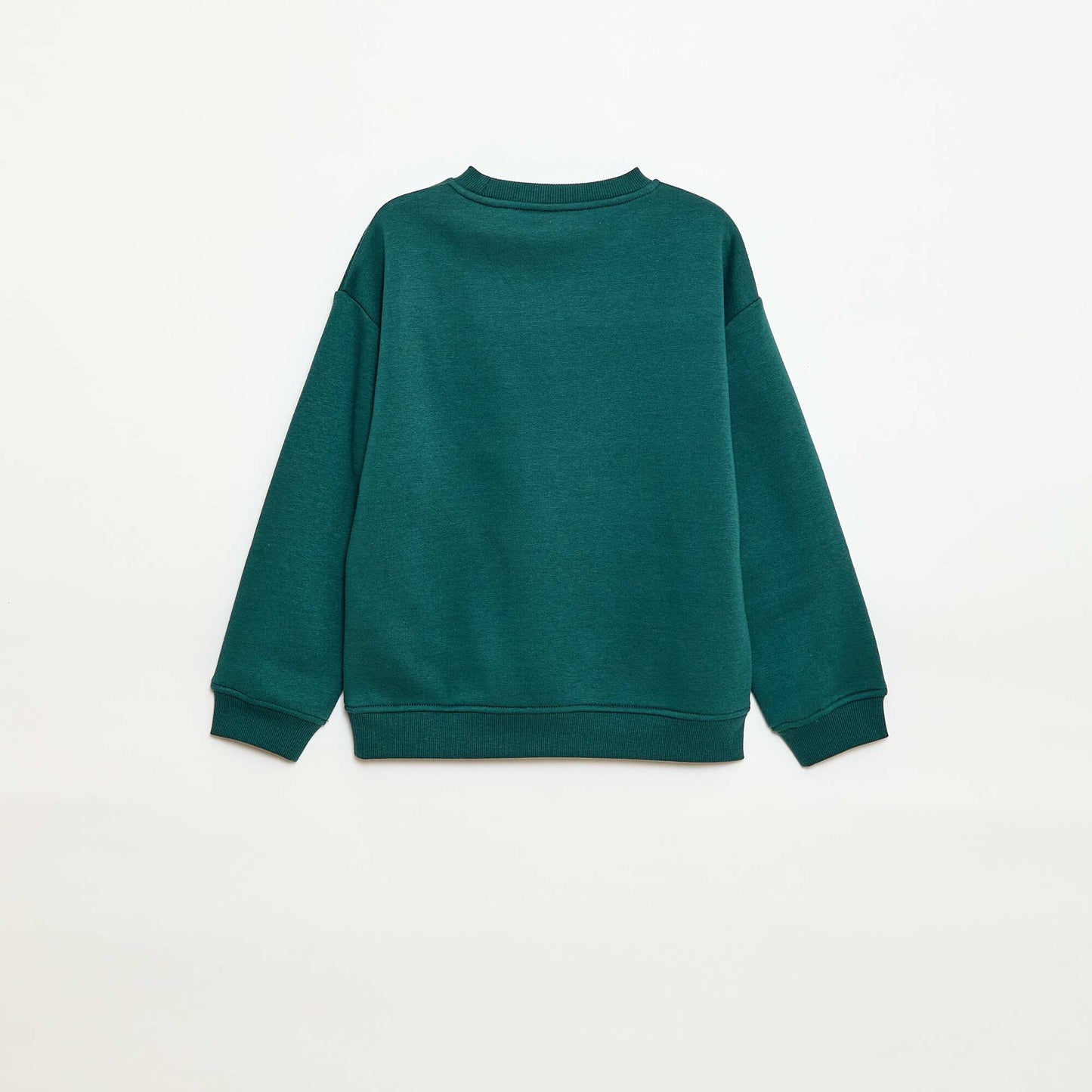 Printed loose-fit sweatshirt GREEN