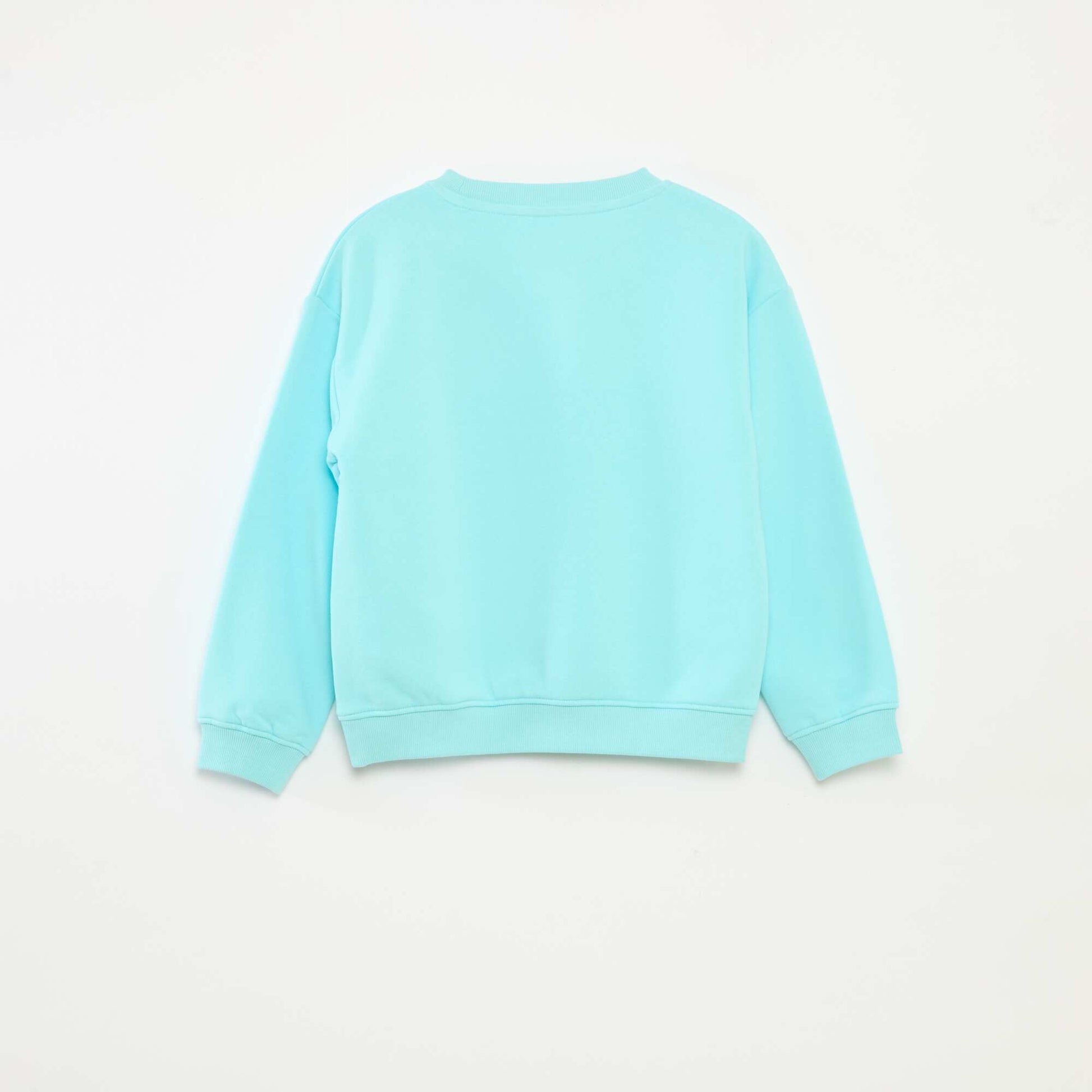 Printed loose-fit sweatshirt BLUE
