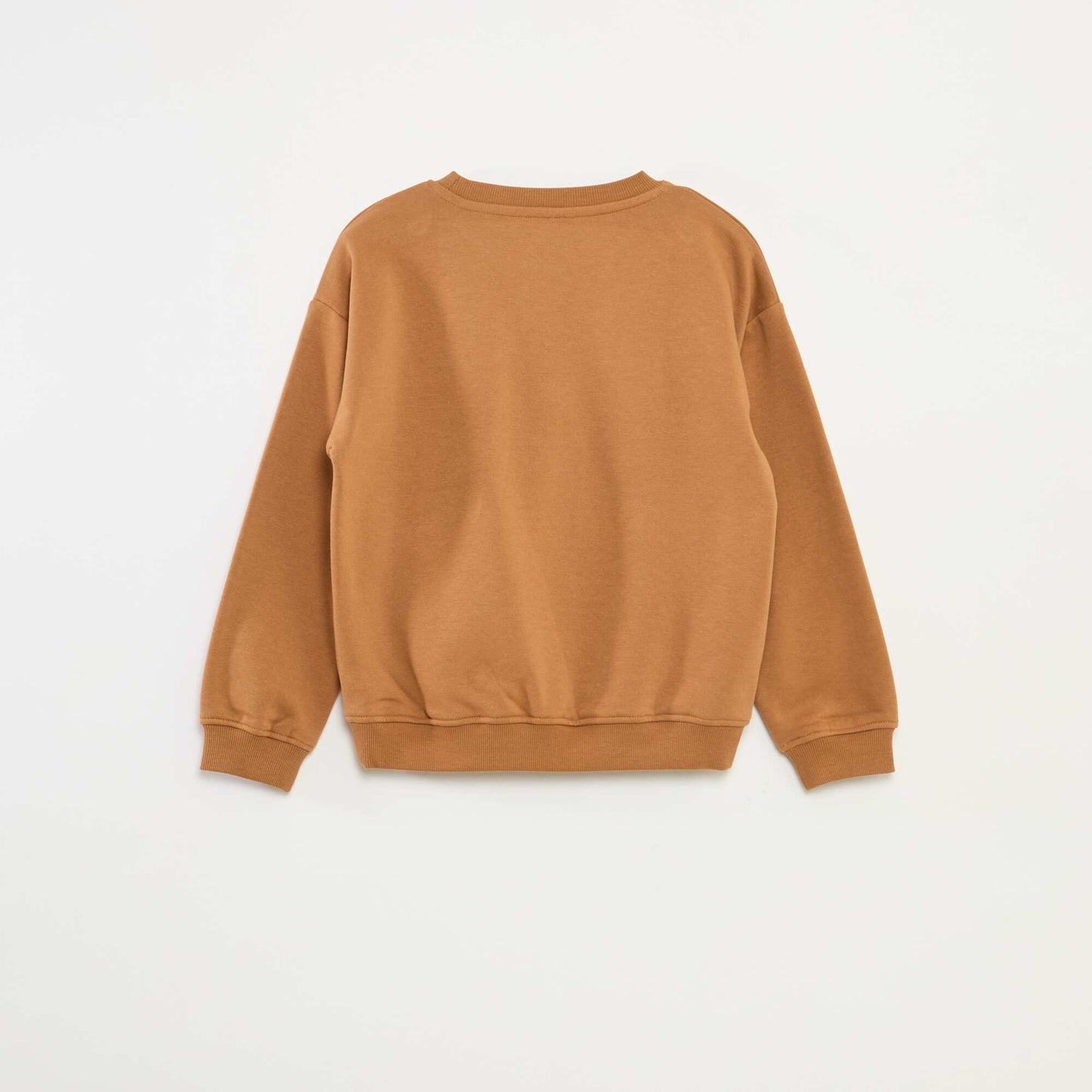Printed loose-fit sweatshirt BROWN