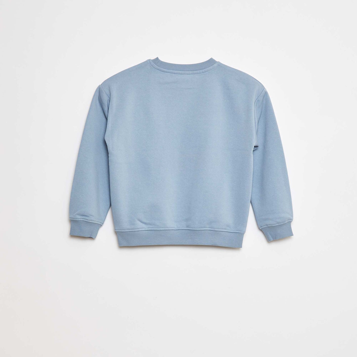 Printed loose-fit sweatshirt BLUE