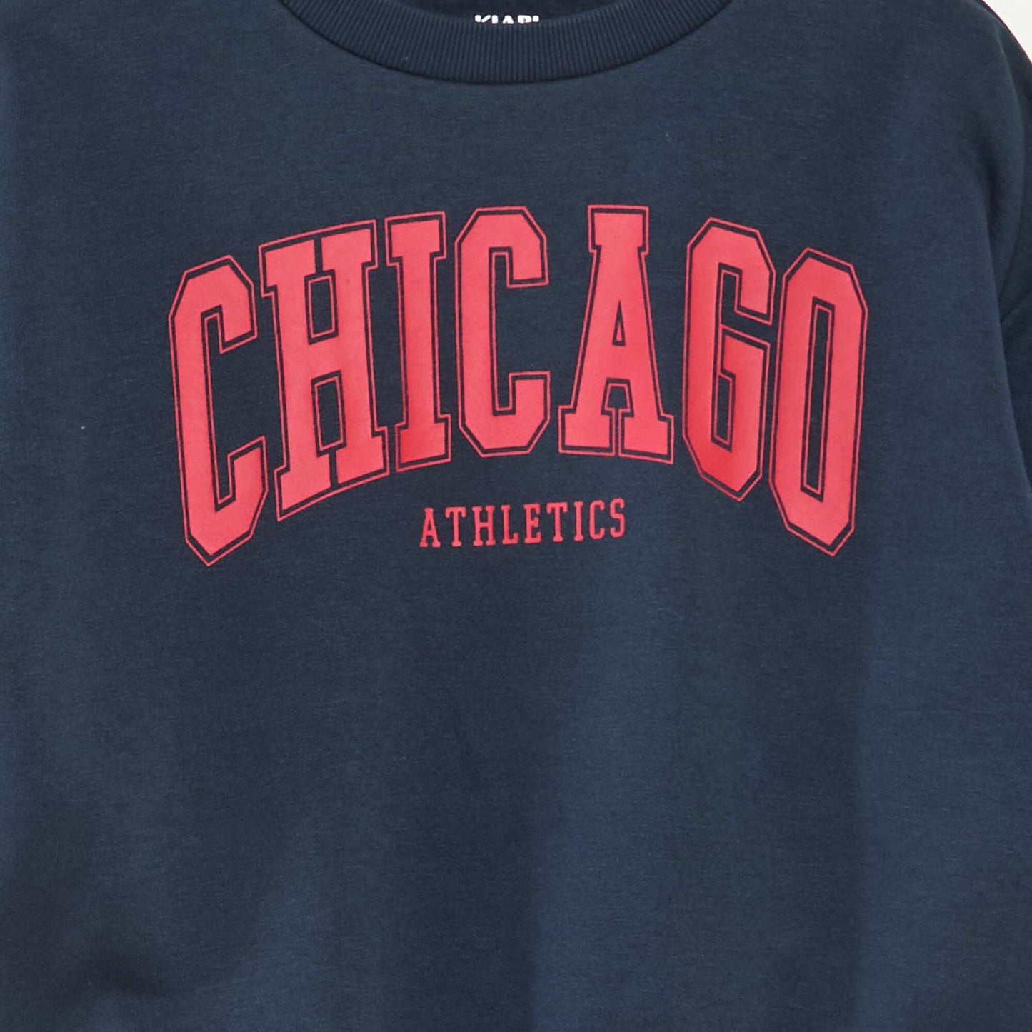 Printed loose-fit sweatshirt BLUE