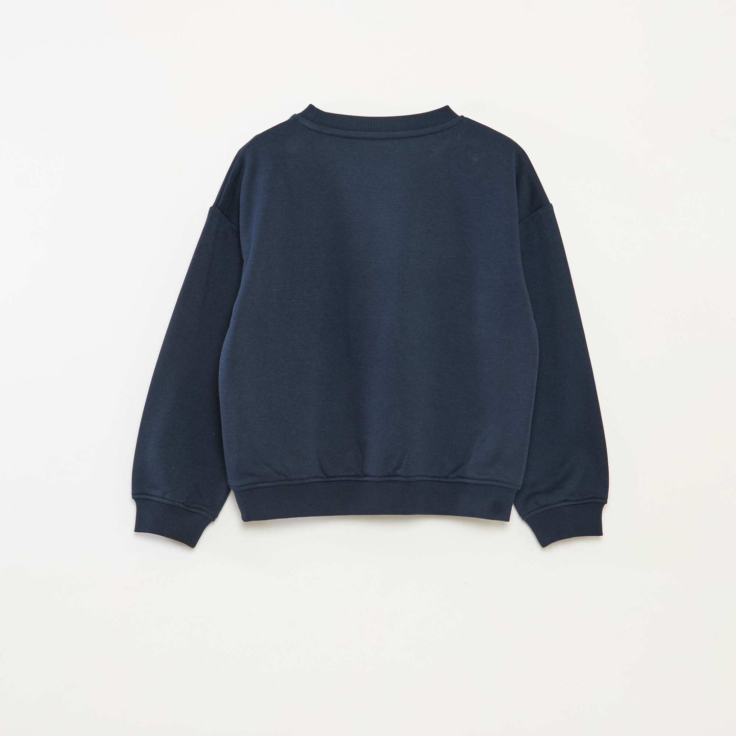 Printed loose-fit sweatshirt BLUE
