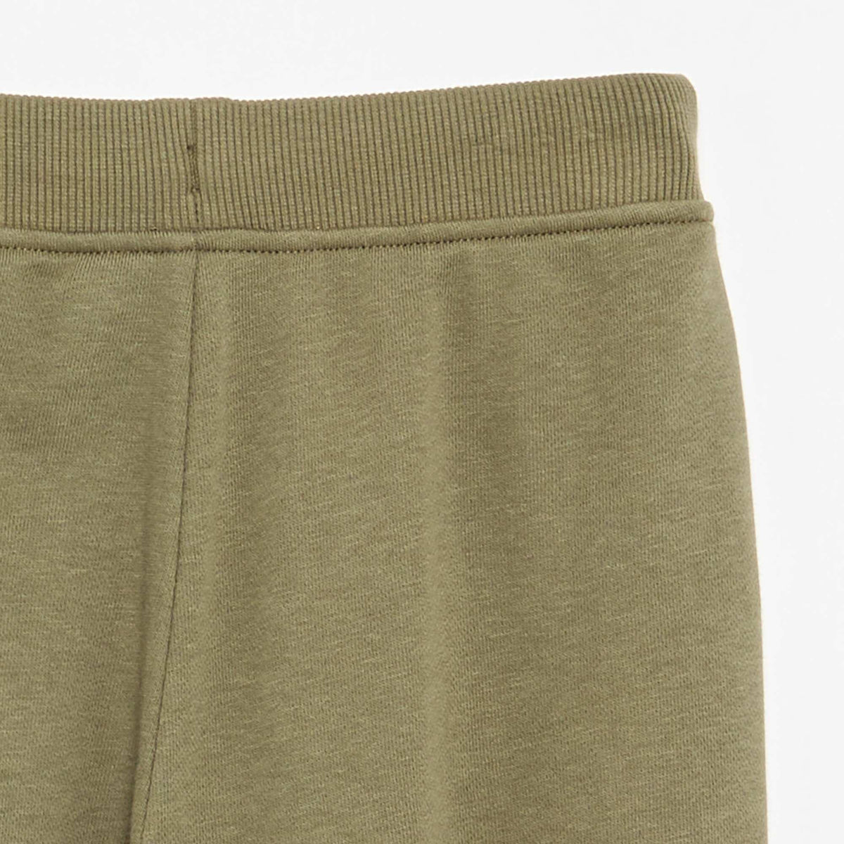 Plain joggers with elasticated waist GREEN