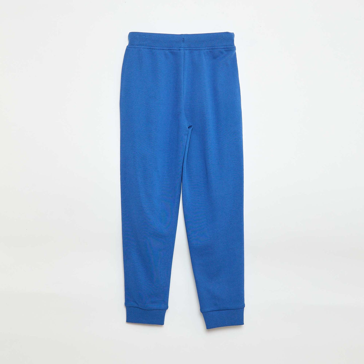 Plain joggers with elasticated waist BLUE