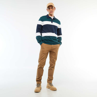 Twill Chino Trousers BROWN