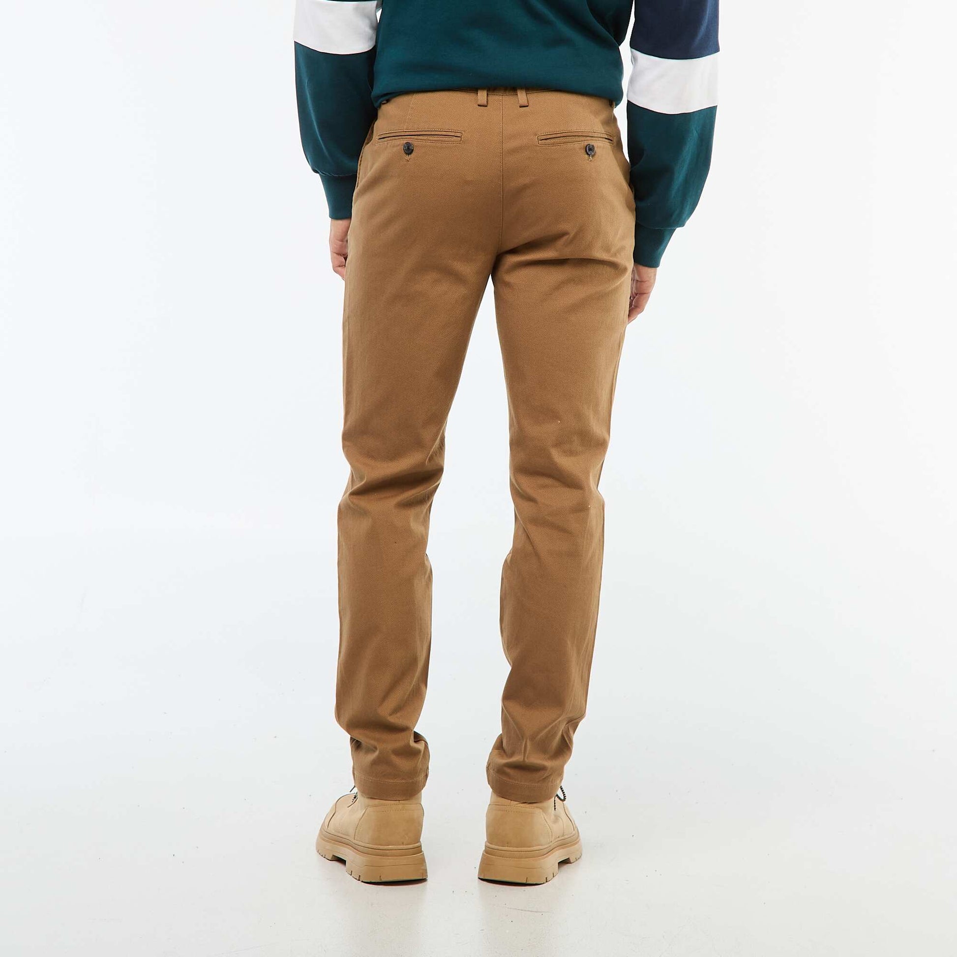 Twill Chino Trousers BROWN