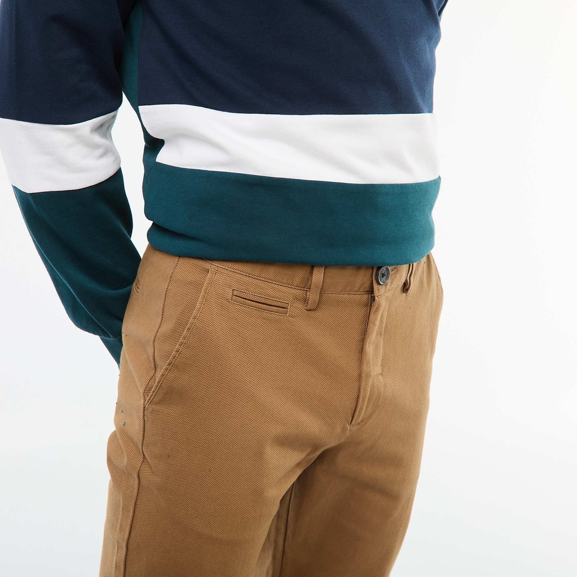 Twill Chino Trousers BROWN