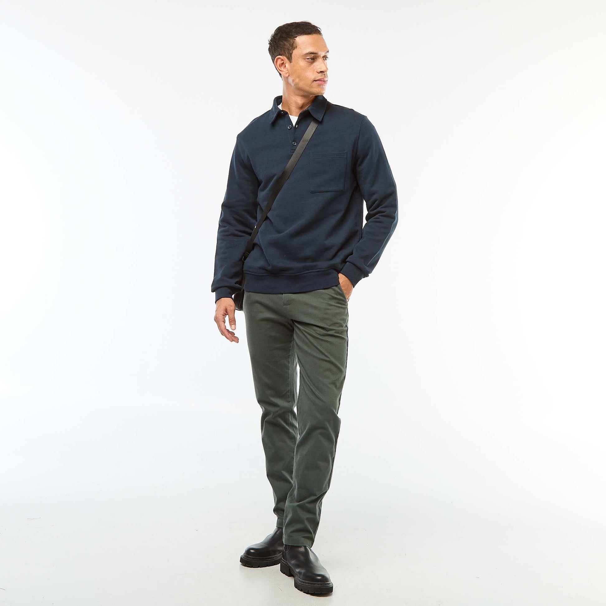 Twill Chino Trousers GREEN