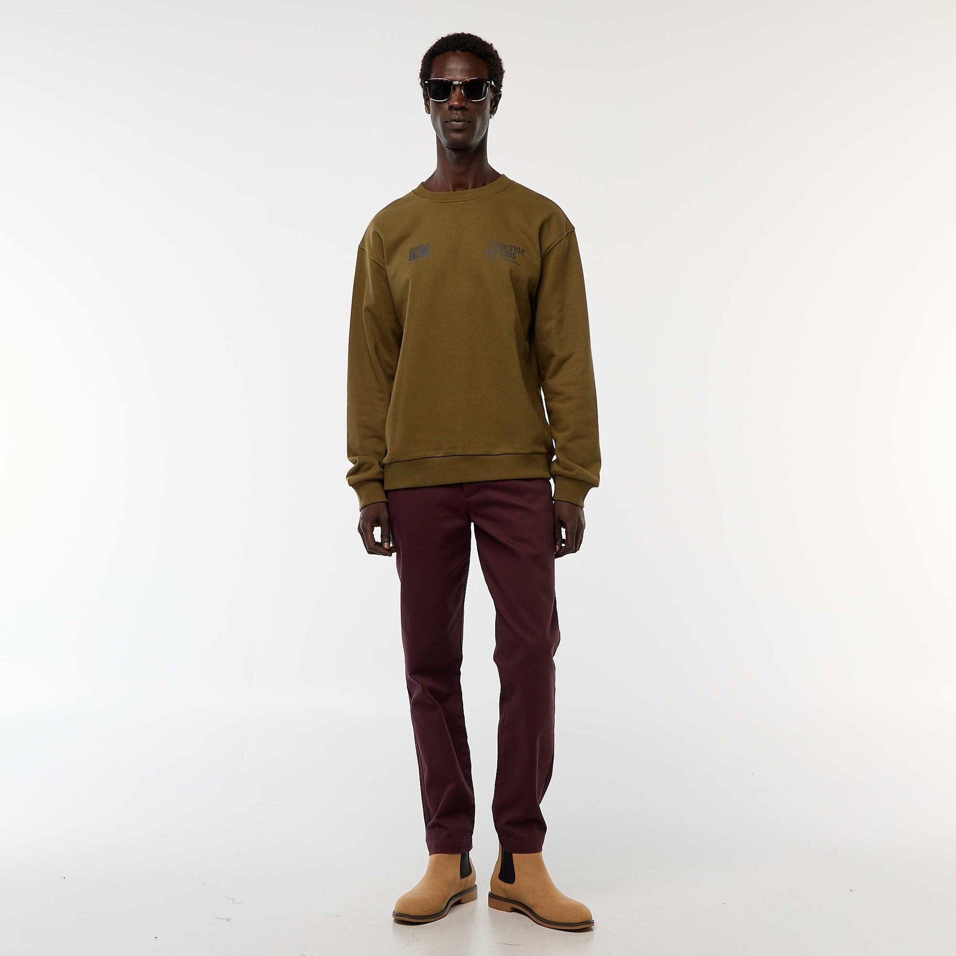 Twill Chino Trousers PURPLE