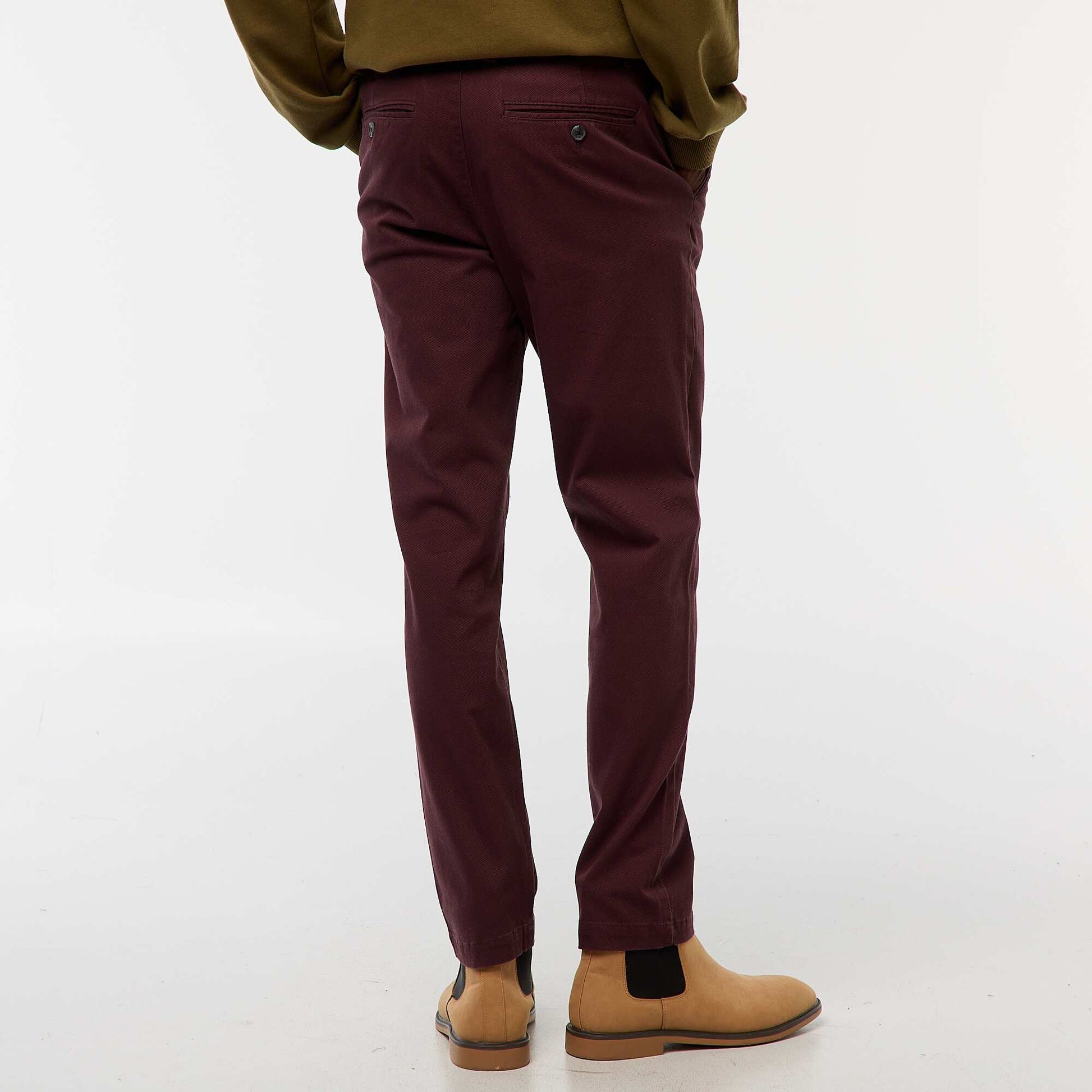Twill Chino Trousers PURPLE