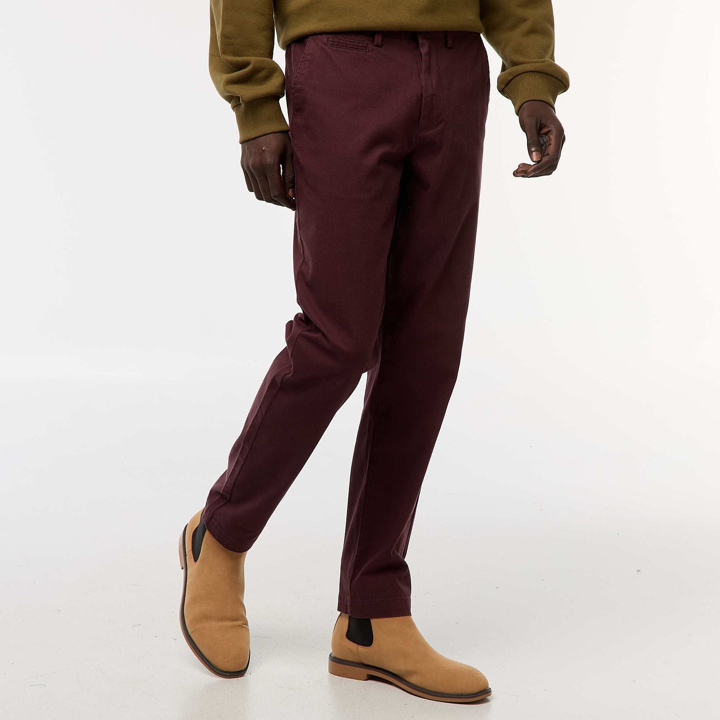 Twill Chino Trousers PURPLE