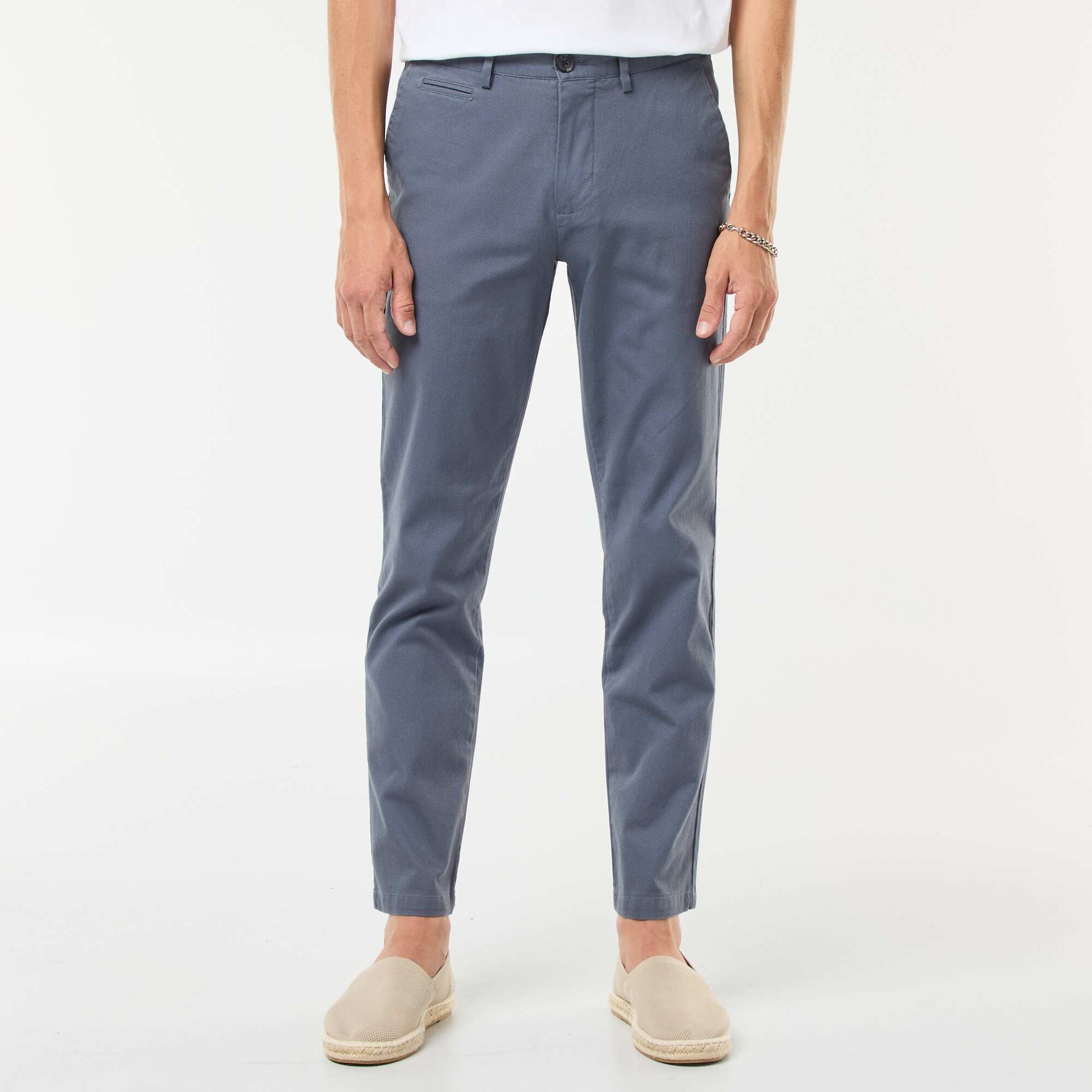 Twill Chino Trousers GREY