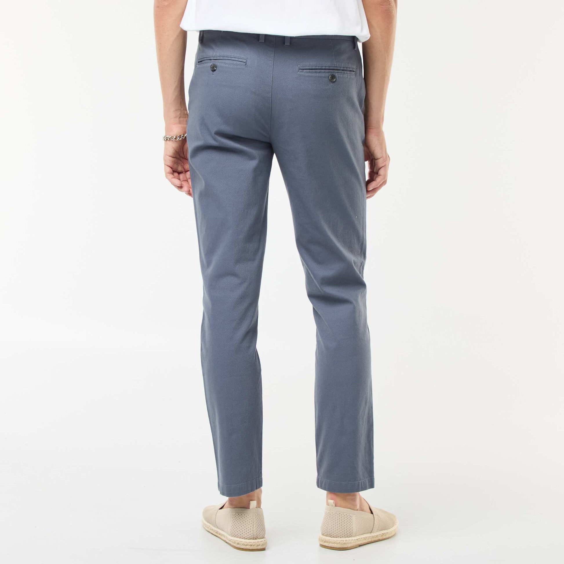 Twill Chino Trousers GREY