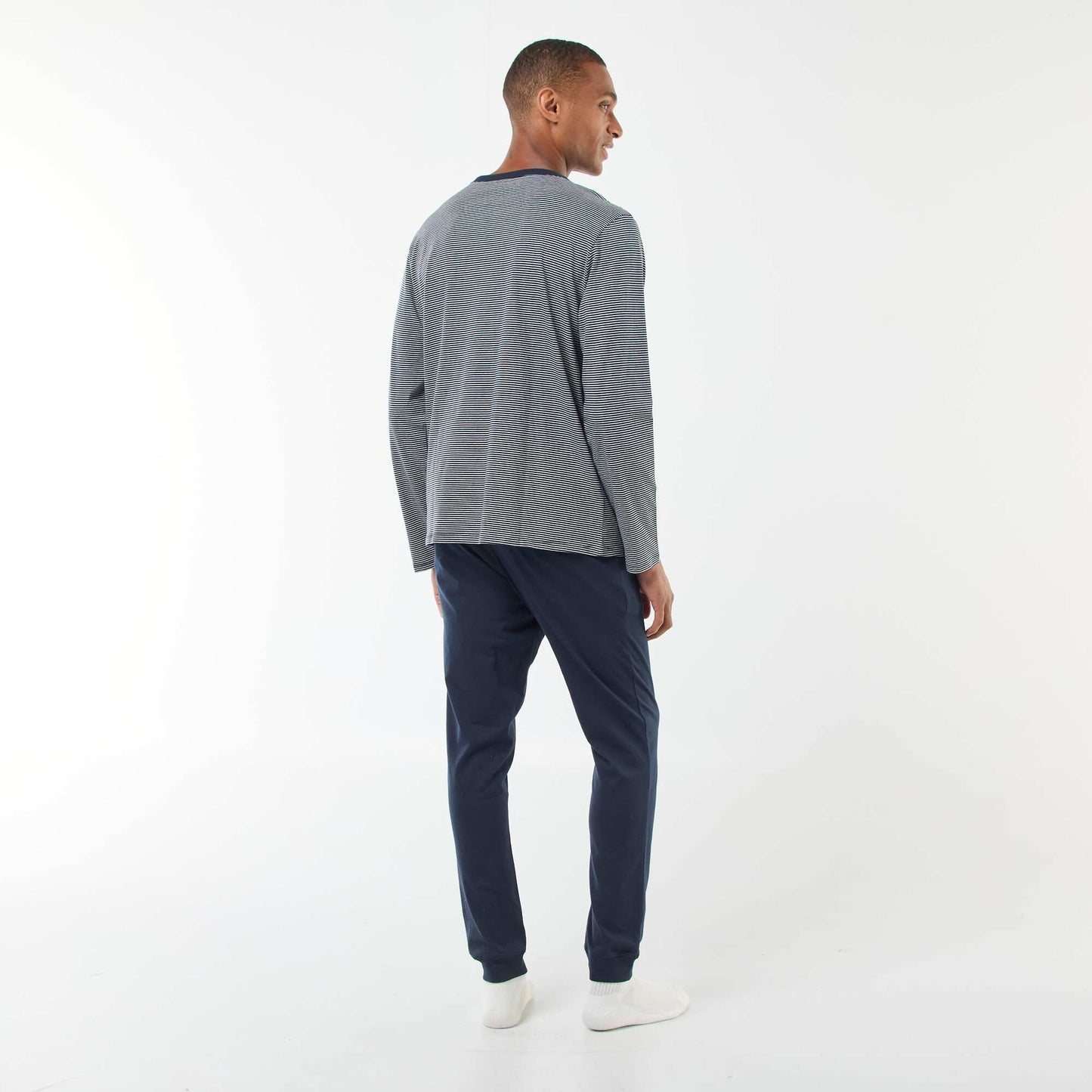 T-shirt + trousers long pyjama set - 2-piece set BLUE