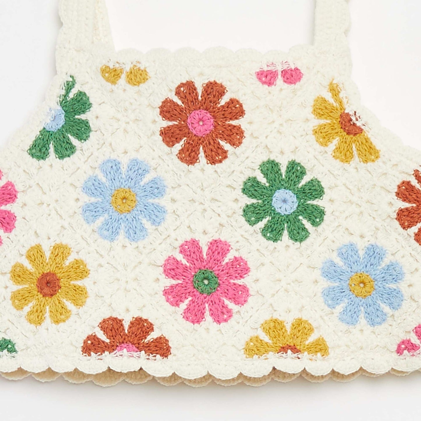 Crochet vest top BEIGE