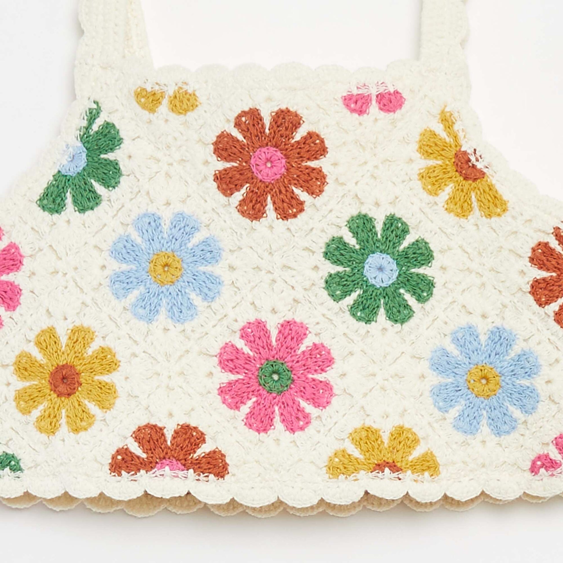 Crochet vest top BEIGE