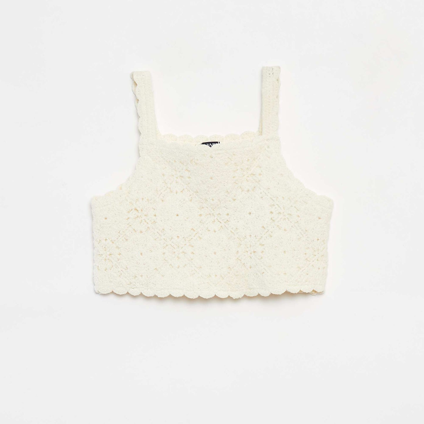 Crochet vest top WHITE