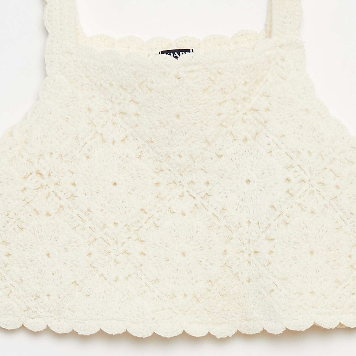 Crochet vest top WHITE