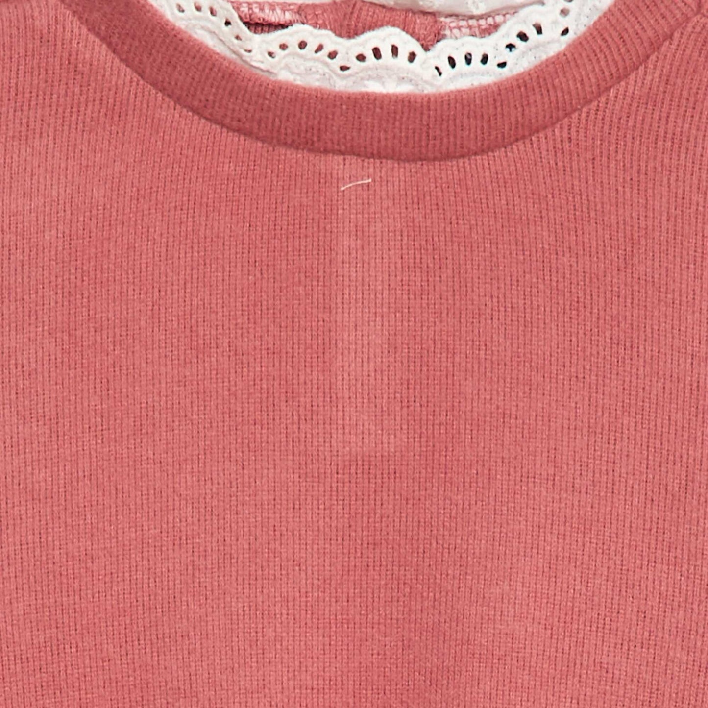 Plain Lace T-shirt PINK