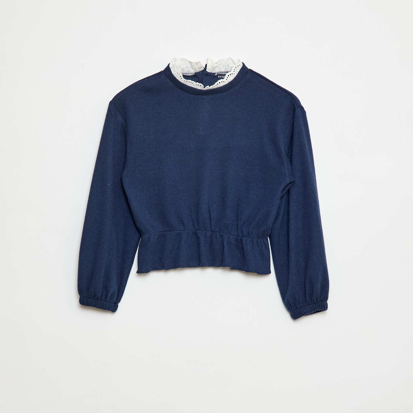Plain Lace T-Shirt BLUE