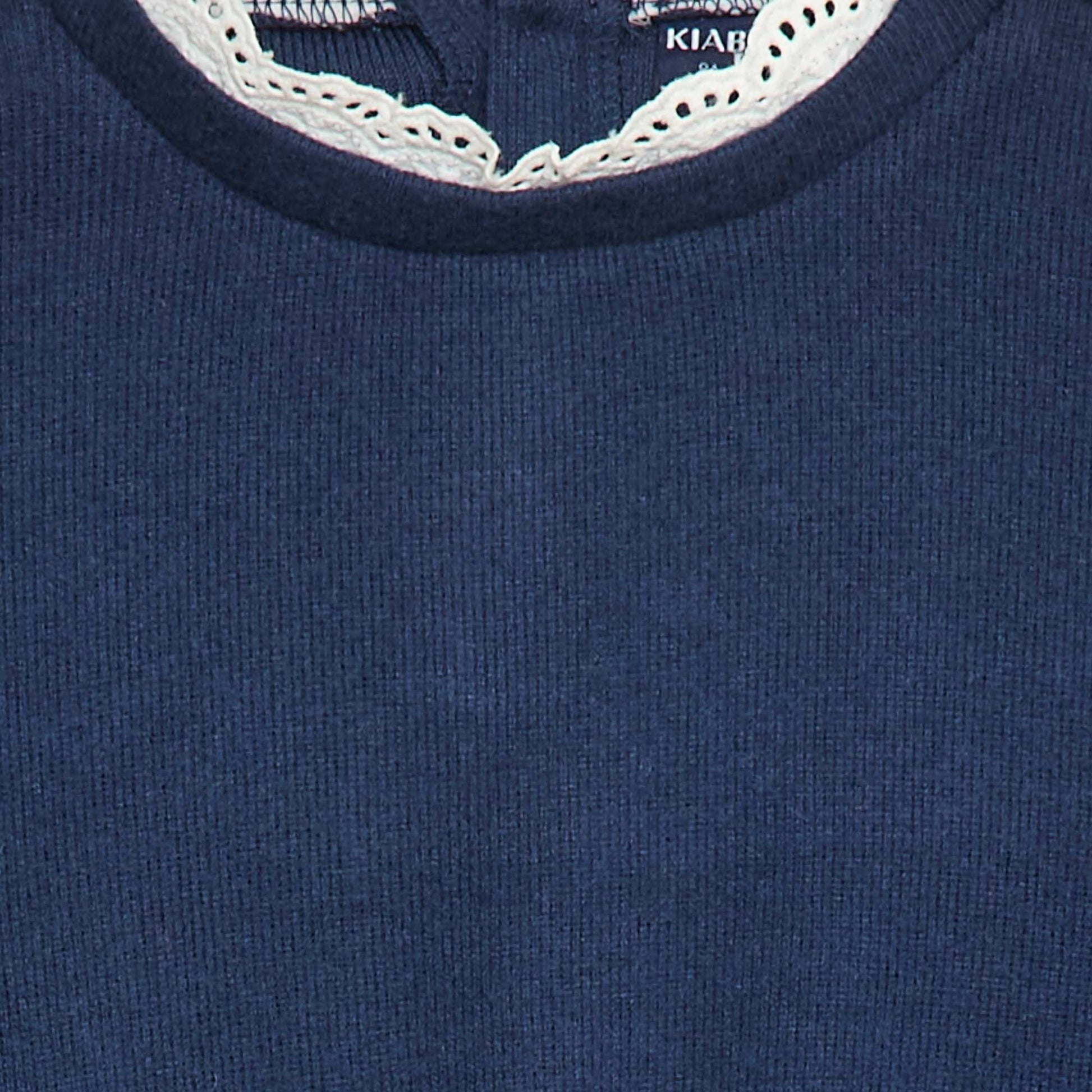 Plain Lace T-Shirt BLUE