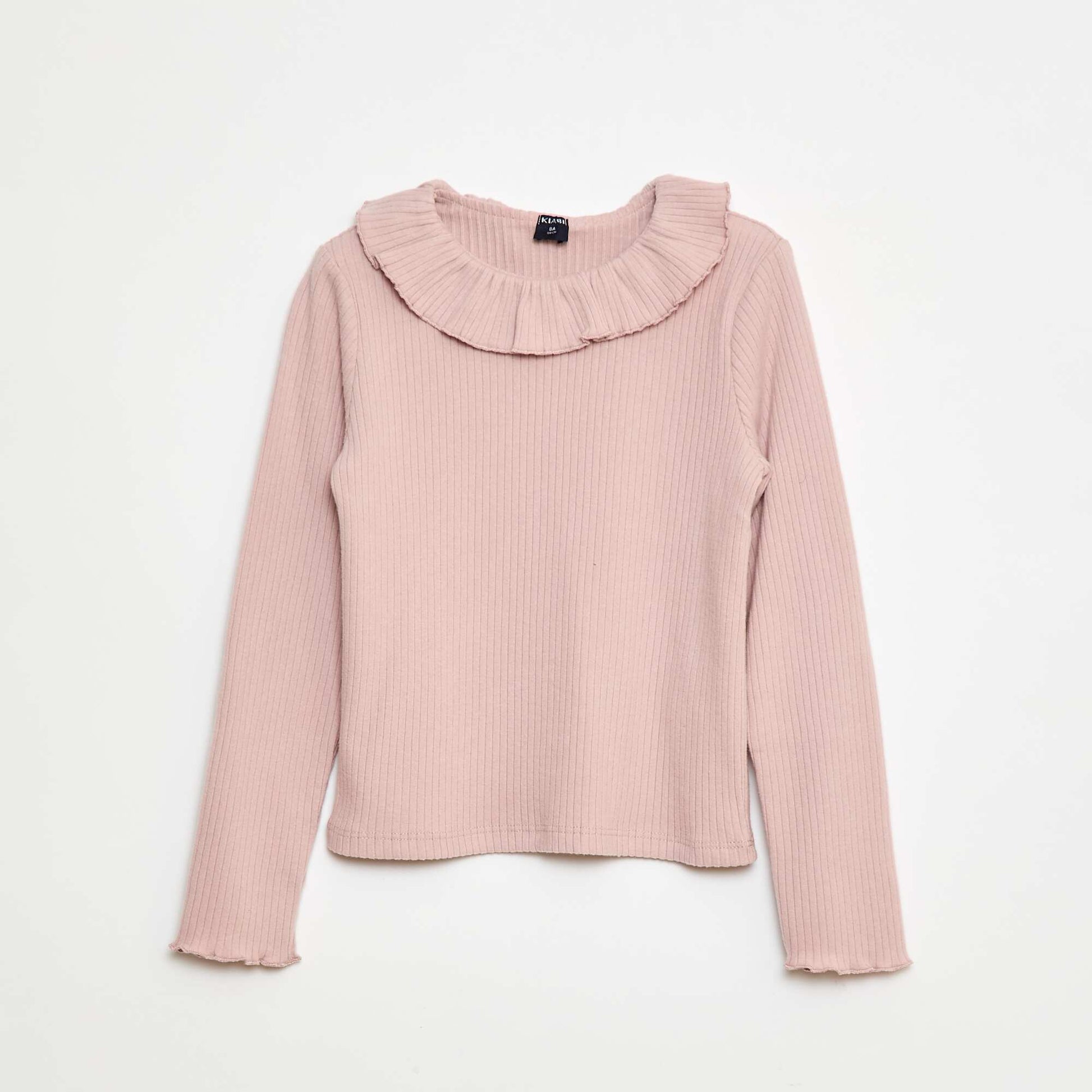 Ribbed Knit T-Shirt PURPLE