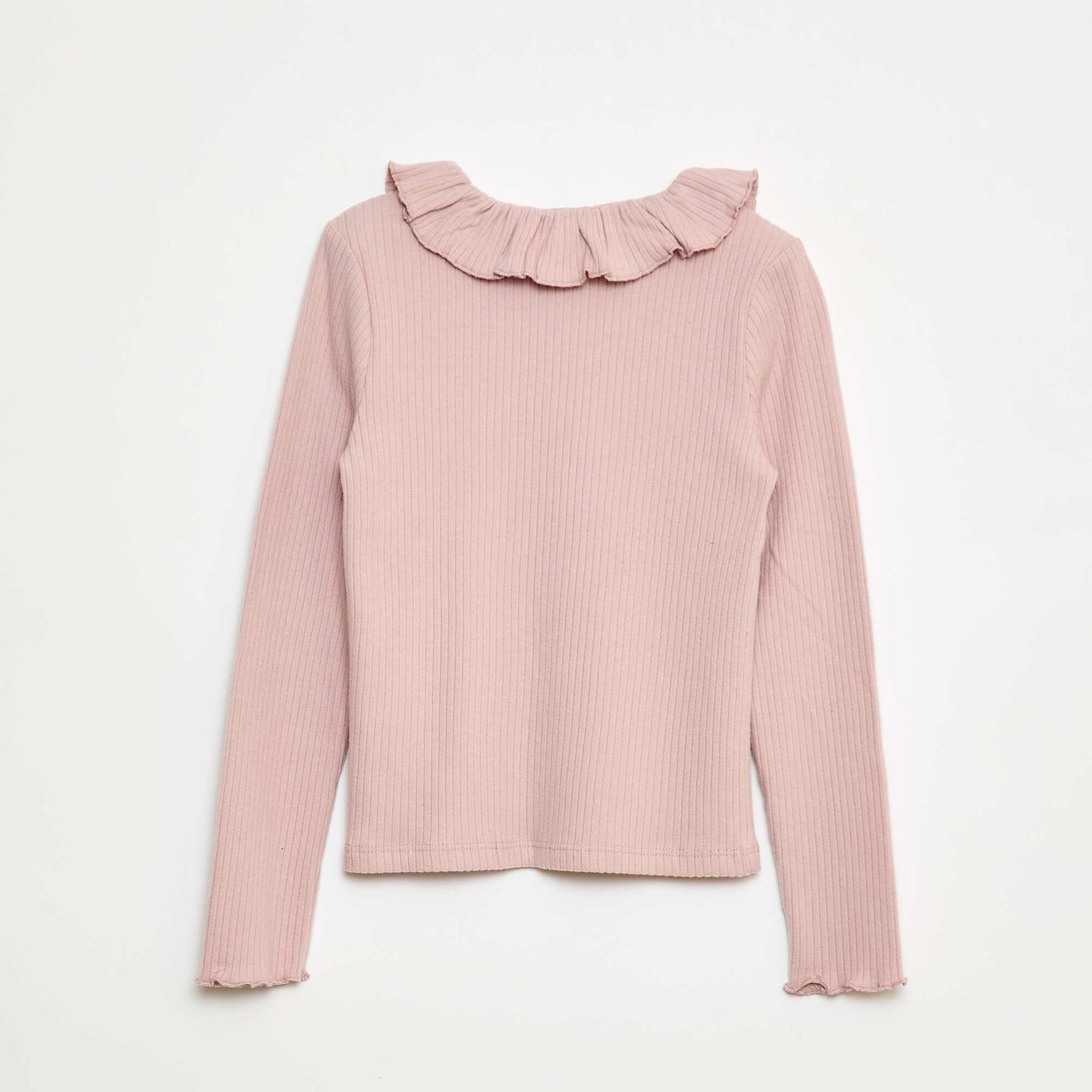 Ribbed Knit T-Shirt PURPLE