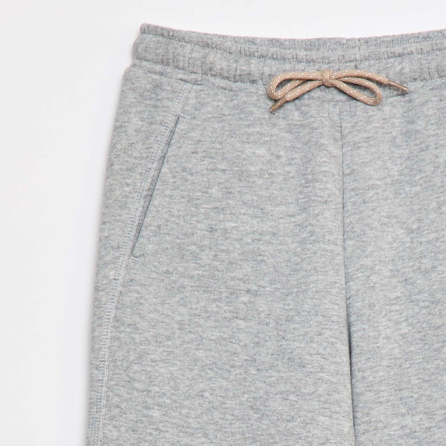 Plain sweatshirt fabric joggers GREY
