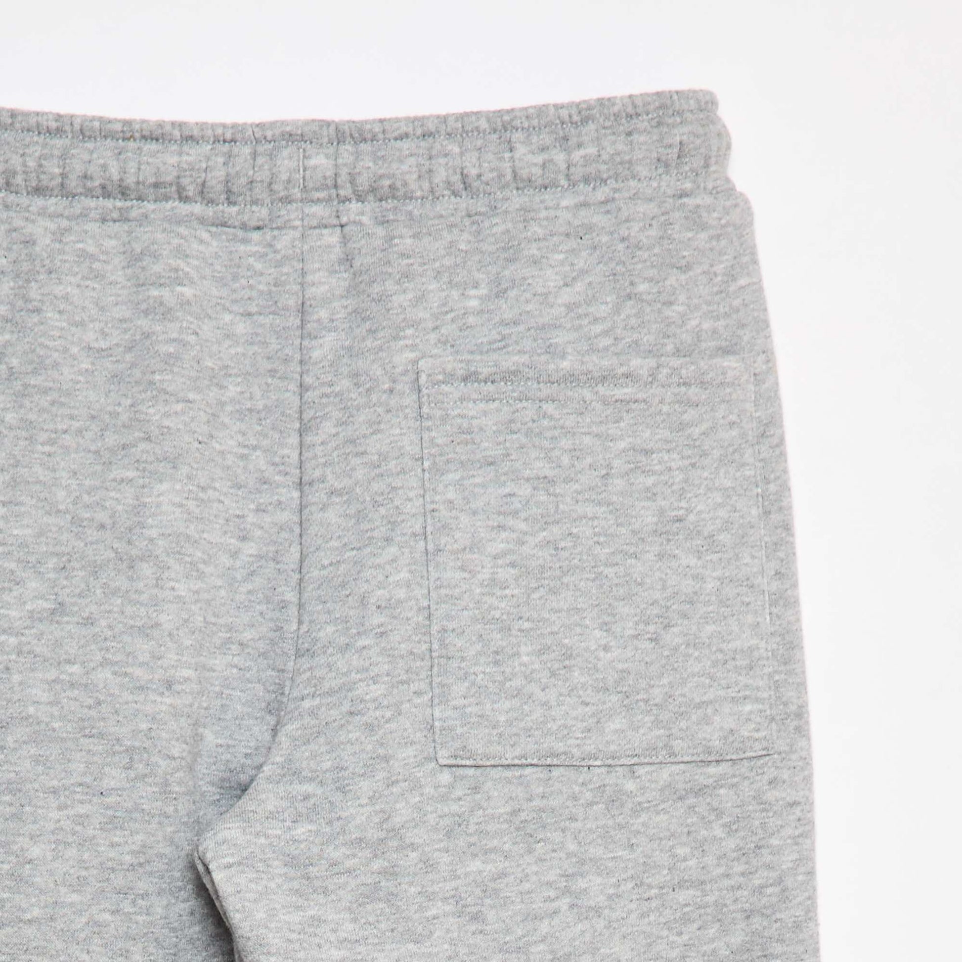 Plain sweatshirt fabric joggers GREY